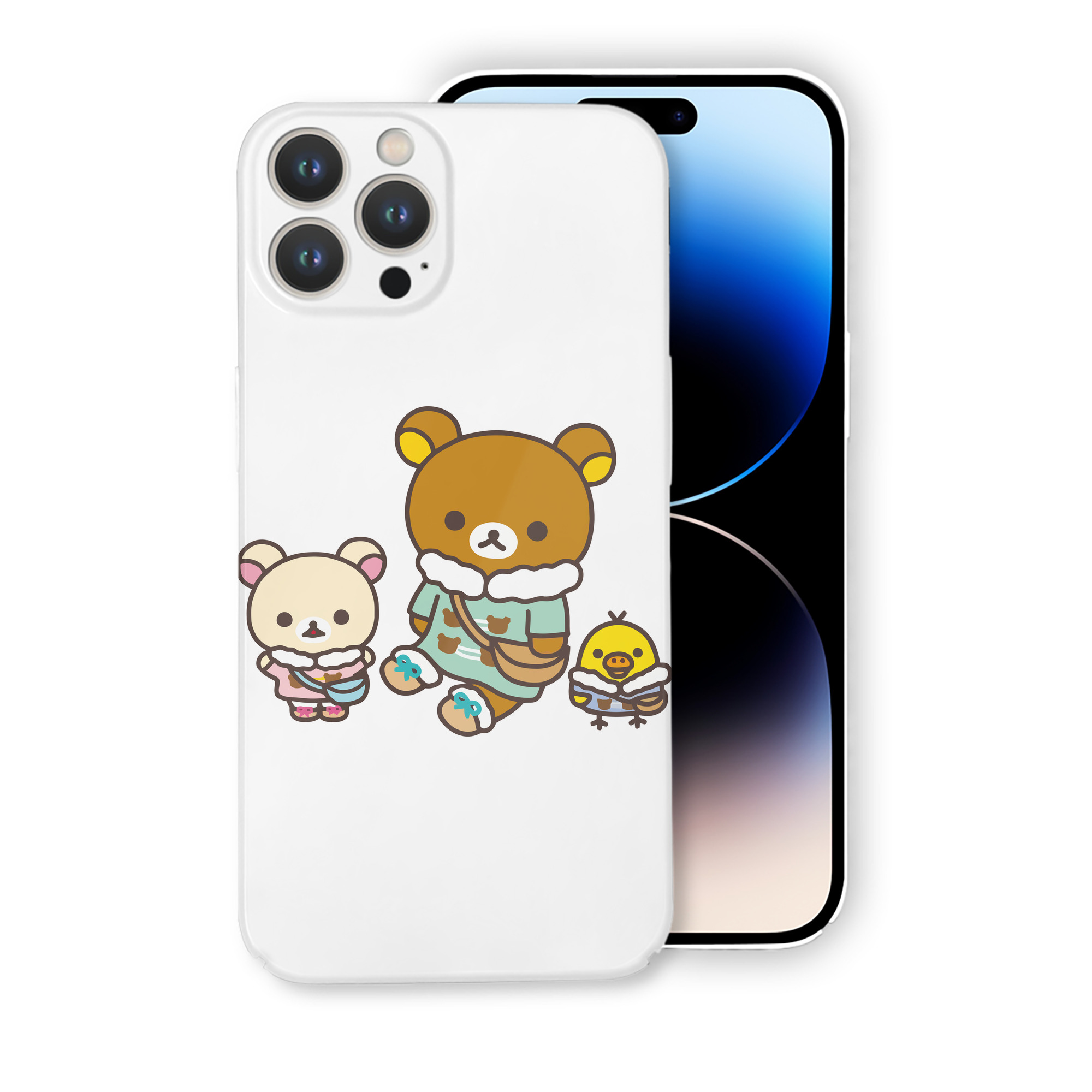 （画像用） リラックマ リラックマ キイロイトリ Rilakkuma Korilakkuma Kiiroitori 【iPhone 14シリーズ対応】ハードケース